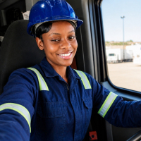 truck driver portrait